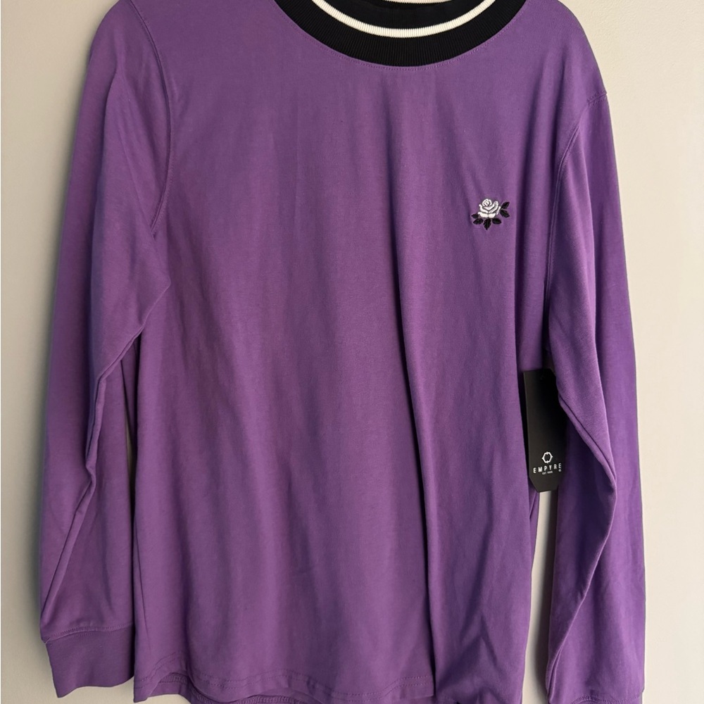 Empyre Purple Long Sleeve with Embroidered Detail